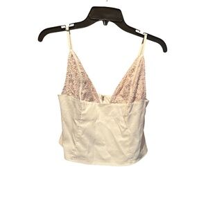 White Fox Blessed Life Bustier in White Large NWT